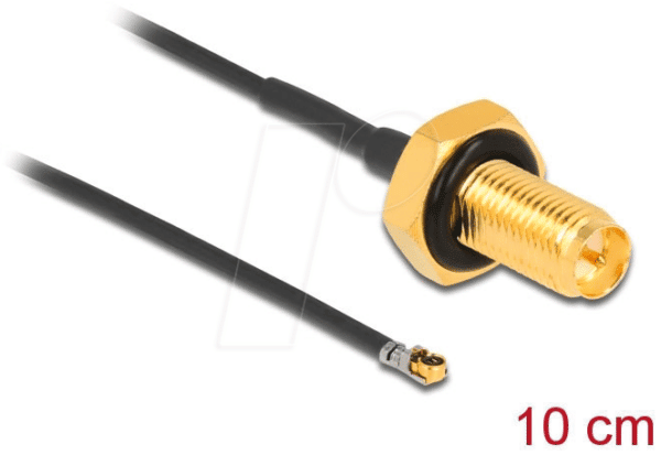 DELOCK 12655 - MHF® 4L LK Stecker zu RP-SMA Buchse 10 cm