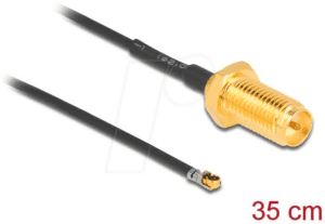 DELOCK 12658 - MHF® 4L LK Stecker zu RP-SMA Buchse 35 cm