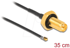 DELOCK 12659 - MHF® 4L LK Stecker zu RP-SMA Buchse 35 cm