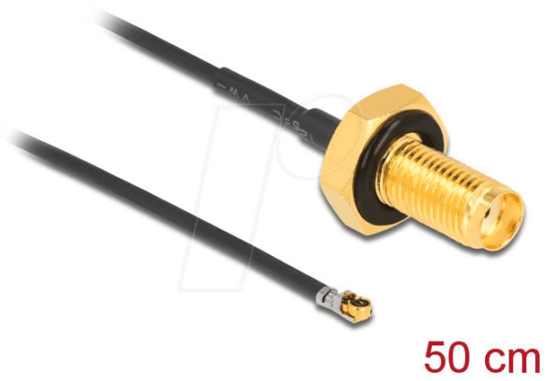 DELOCK 12667 - MHF® 4L LK Stecker zu SMA Buchse 50 cm