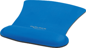 DELOCK 12699 - Mauspad mit Handballenauflage ergonomisch  blau