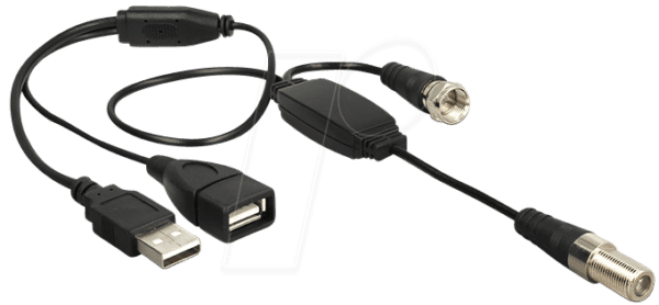 DELOCK 13006 - Phantomspeisung 5V (F-Buchse -> F-Stecker)