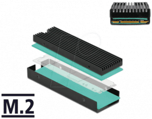 DELOCK 18353 - Kühlkörper für M.2 SSD 2280 schwarz