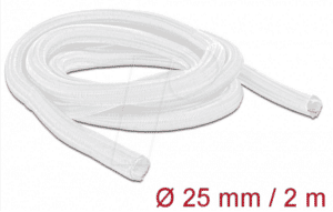 DELOCK 20701 - Geflechtschlauch selbstschließend 2 m x 25 mm weiß