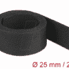DELOCK 20795 - Gewebeschrumpfschlauch 2 m x 25 mm Schrumpfungsrate 2:1 schwarz