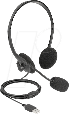 DELOCK 27178 - USB-Stereo-Headset mit Lautstärkeregler
