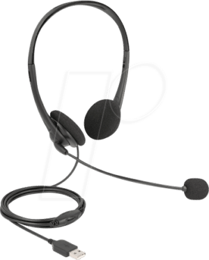 DELOCK 27179 - USB-Stereo-Headset mit Lautstärkeregler