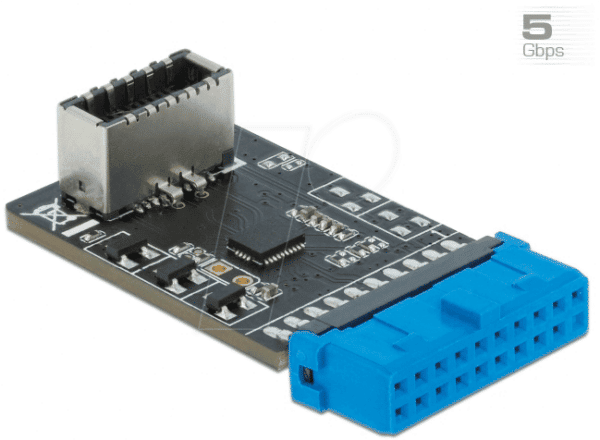 DELOCK 41981 - USB 3.0 Adapter Pfostenbuchse auf intern Key A Buchse