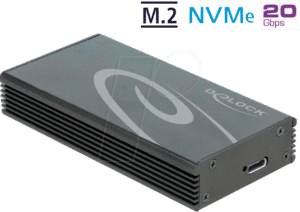 DELOCK 42000 - Externes M.2 NVMe SSD Gehäuse mit USB 3.2
