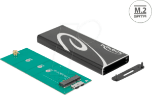 DELOCK 42007 - Externes M.2 SATA SSD Key B Gehäuse