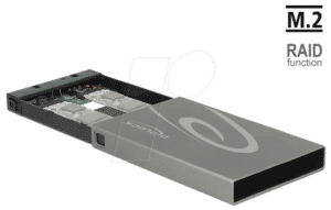 DELOCK 42589 - externes Gehäuse 2x M.2 Key B > USB 3.1 Typ C