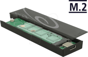 DELOCK 42597 - Gehäuse M.2 SSD 42/60/80 > USB Type-C