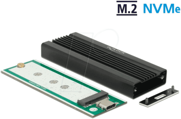 DELOCK 42600 - Externes Gehäuse für M.2 NVMe PCIe SSD
