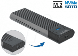 DELOCK 42638 - Externes USB 3.1 Gehäuse für M.2 (NVMe/SATA)