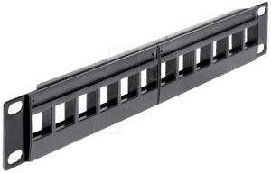 DELOCK 43259 - 10“ Keystone Patchpanel 12 Port