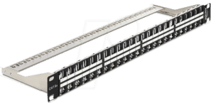 DELOCK 43280 - 19“ Keystone Patchpanel. 48 Port - 1HE