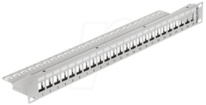 DELOCK 43302 - 19“ Keystone Patchpanel 24 Port