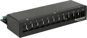 DELOCK 43339 - Keystone Patchpanel 12 Port