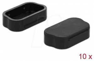 DELOCK 60173 - Staubschutz für Sub-D 9 / Sub-D 15 Stecker 10 Stück schwarz