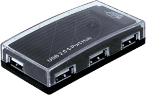 DELOCK 61393 - USB2 4-Port Hub 2.0 mit Netzteil