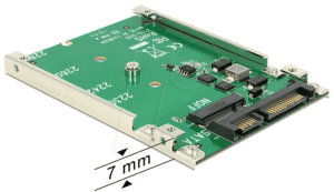 DELOCK 62544 - Konverter SATA 22pin > M.2 NGFF 7 mm (2.5'')