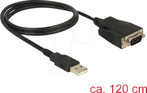 DELOCK 62955 - Delock Konverter USB 2.0 A Stecker > seriell DB9 Stecker ESD 1