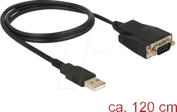 DELOCK 62955 - Delock Konverter USB 2.0 A Stecker > seriell DB9 Stecker ESD 1