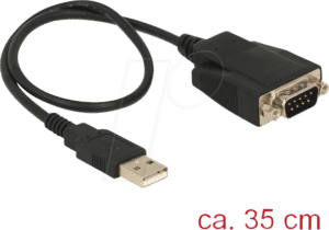 DELOCK 62958 - Delock Konverter USB 2.0 A Stecker > seriell DB9 Stecker ESD 35