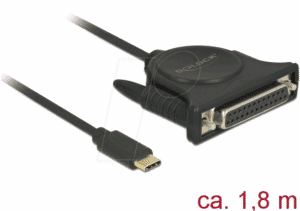DELOCK 62980 - Adapterkabel USB Typ-C Stecker > parallel 25-polig 1