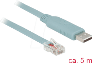 DELOCK 63308 - Konsolenkabel 5 m grau