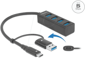 DELOCK 63828 - USB 3.0 Hub