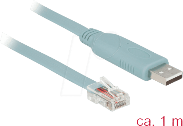 DELOCK 63911 - Konsolenkabel 1 m grau