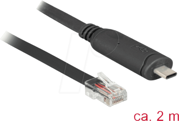 DELOCK 63912 - Konsolenkabel 2 m schwarz