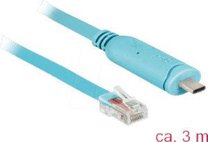 DELOCK 63914 - Konsolenkabel 3 m blau