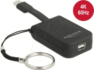 DELOCK 63939 - USB Type-C Adapter > mini DisplayPort 4K 60 Hz - Schlüsselanhäng