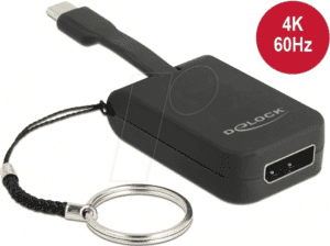 DELOCK 63940 - USB Type-C Adapter > DP (DP Alt Mode) 4K 60 Hz - Schlüsselanhäng