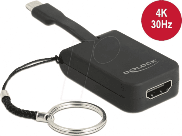 DELOCK 63942 - USB Type-C Adapter > HDMI (DP Alt Mode) 4K 30 Hz - Schlüsselanhä