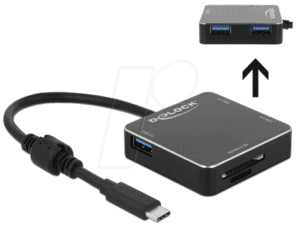DELOCK 64042 - 3 Port USB 3.0 Hub