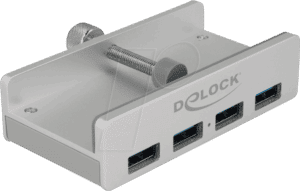 DELOCK 64046 - Externer USB 3.0 4 Port Hub mit Feststellschraube