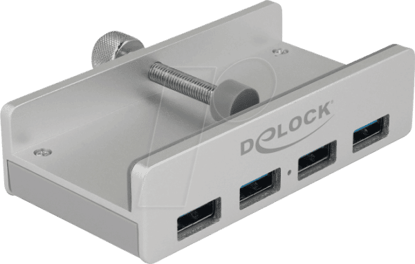 DELOCK 64046 - Externer USB 3.0 4 Port Hub mit Feststellschraube
