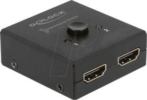 DELOCK 64072 - Switch bidirektional HDMI 2 - 1 4k 60Hz kompakt