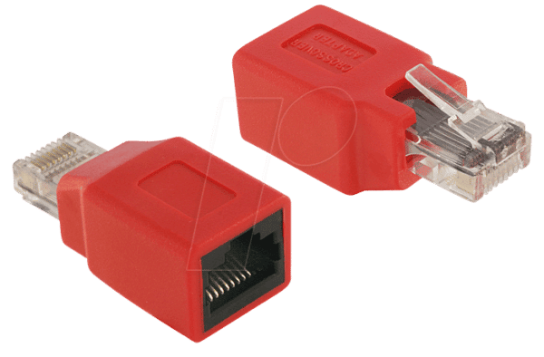 DELOCK 65025 - Adapter RJ45 Crossover Stecker/Buchse