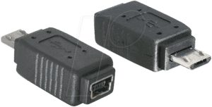 DELOCK 65063 - USB Micro B Stecker auf Mini USB Buchse