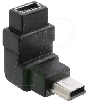 DELOCK 65096 - USB Mini B Stecker auf USB Mini B Buchse 90°gewinkelt