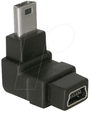 DELOCK 65097 - USB Mini B Stecker auf USB Mini B Buchse 90°gewinkelt