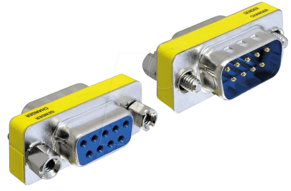 DELOCK 65249 - Adapter Sub-D 9Pin Stecker/Buchse Portschoner
