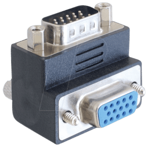 DELOCK 65289 - Adapter VGA Stecker/Buchse 90° gewinkelt