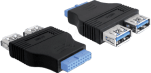 DELOCK 65324 - USB 3.0 Pinheader auf USB 3.0 B Buchse