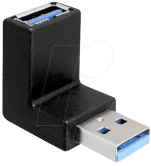 DELOCK 65339 - USB 3.0 A Stecker auf A Buchse gewinkelt 90° vertikal