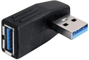 DELOCK 65341 - USB 3.0 A Stecker auf A Buchse gewinkelt 90° horizontal